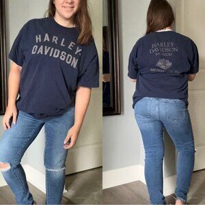Harley-Davidson | Navy "Harley Davidson Museum" Short Sleeve Tee | Size Large